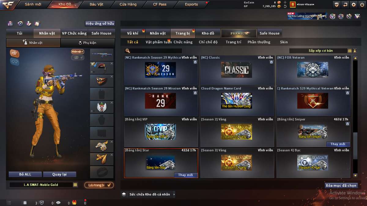 shop acc cf uy tin gia re
